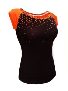 футболка неон orange geometry